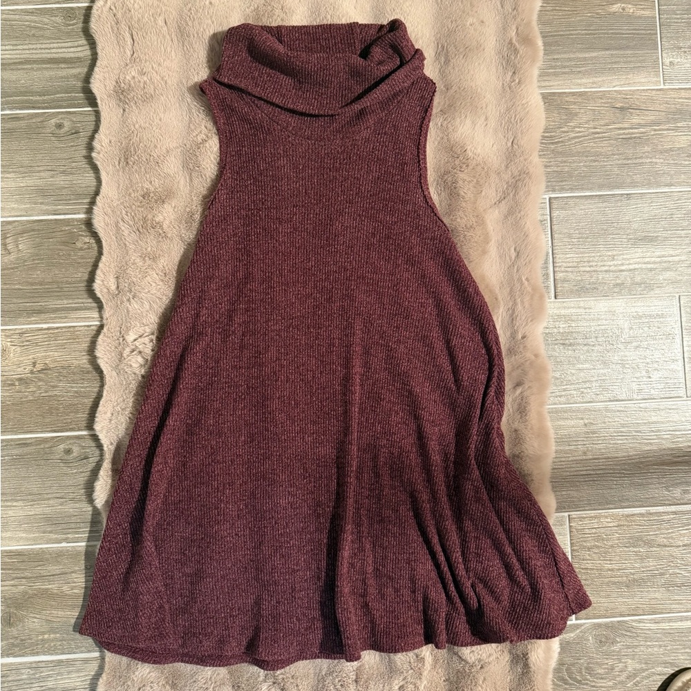 Red mini sweater dress, American Eagle, size large